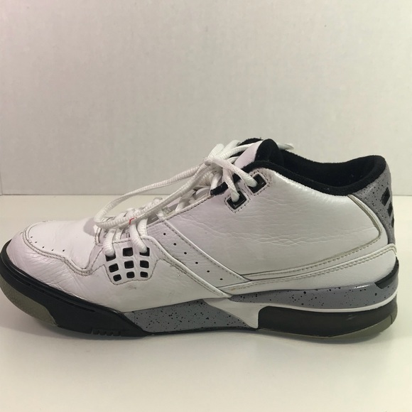 Jordans Flight 23 Men’s SZ 9 white/black & grey - Picture 3 of 8